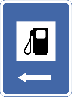 Petrol Pump informatory sign in India