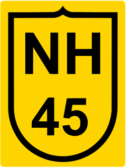 National Highway traffic sign