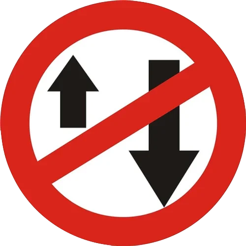 One Way positive mandatory road sign in India