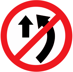 Overtaking Prohibited traffic sign