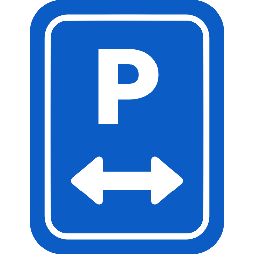 Parking Both Sides sign in India