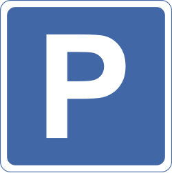 Parking informatory sign in India