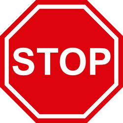 Stop traffic sign