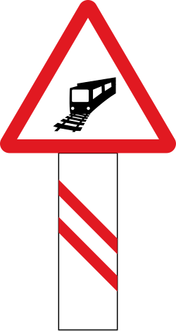 200 meters warning sign in India