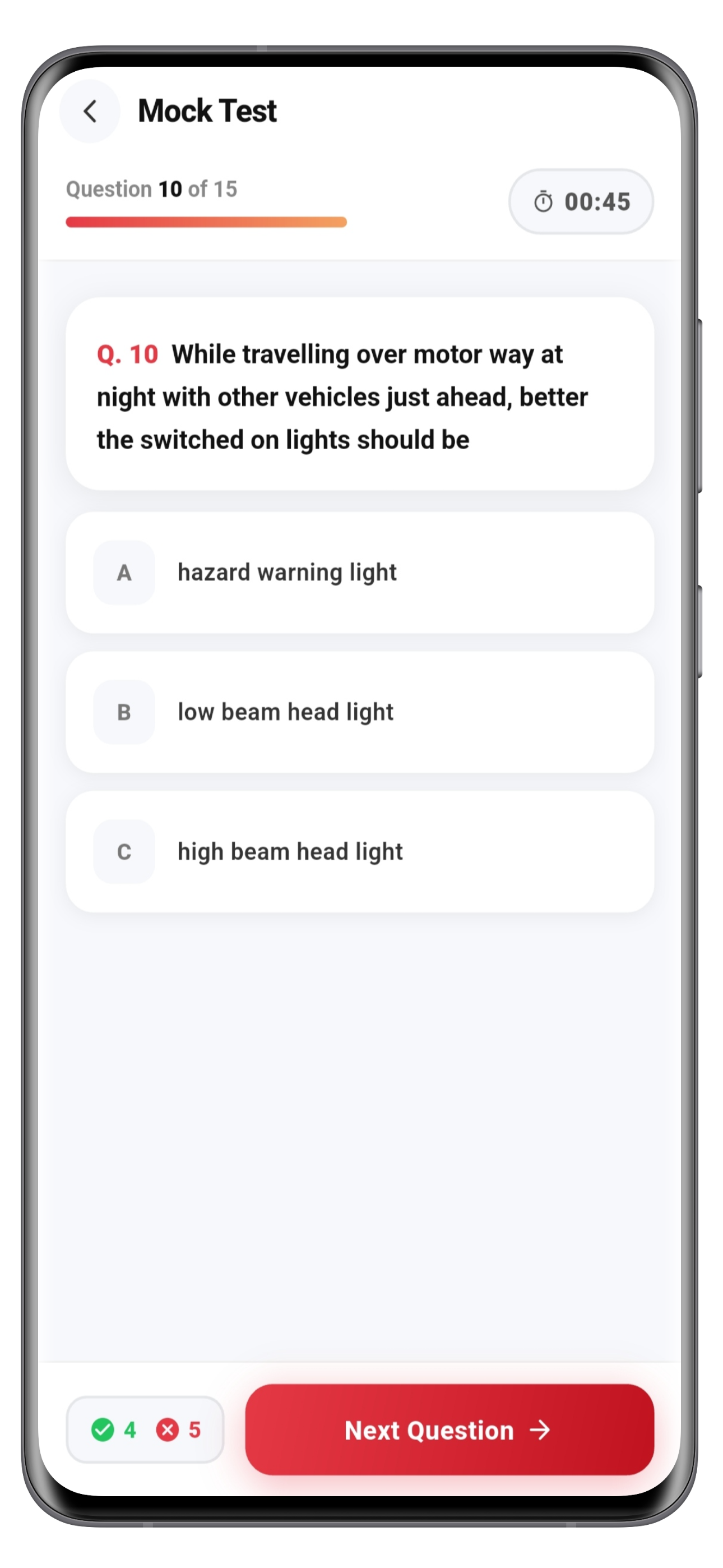 RTO Exam app screenshot 4