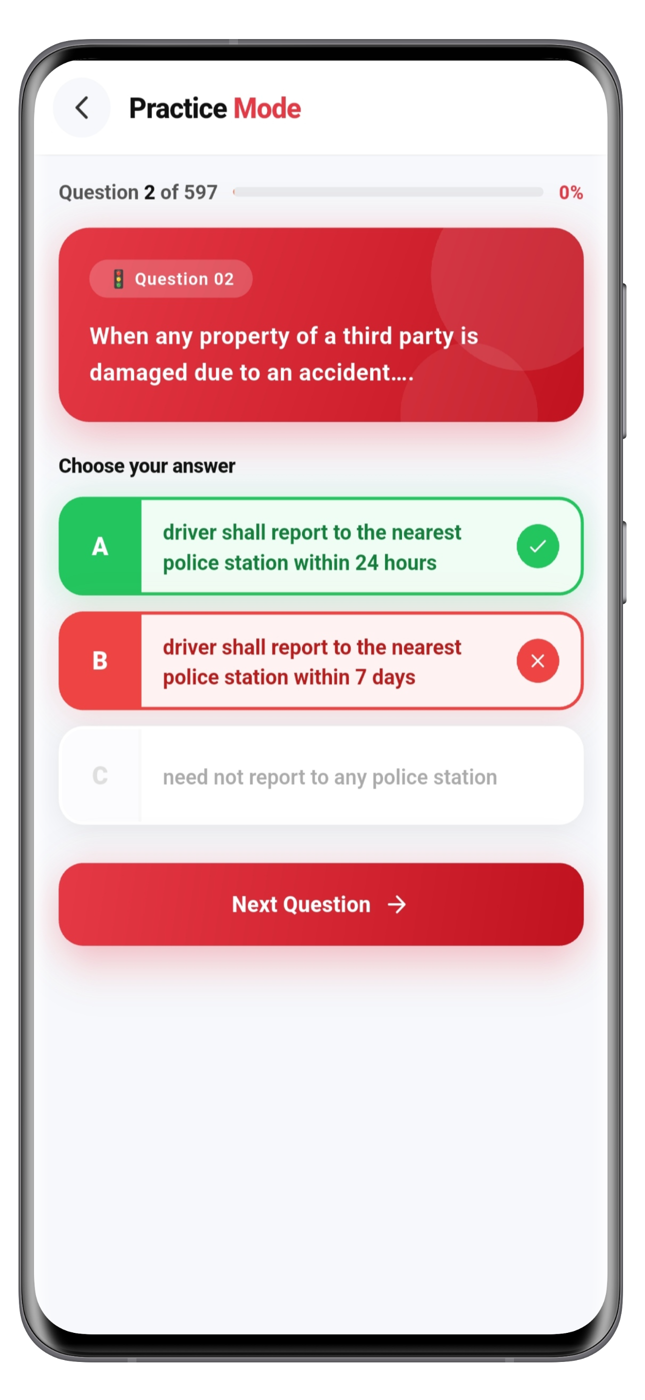 RTO Exam app screenshot 6